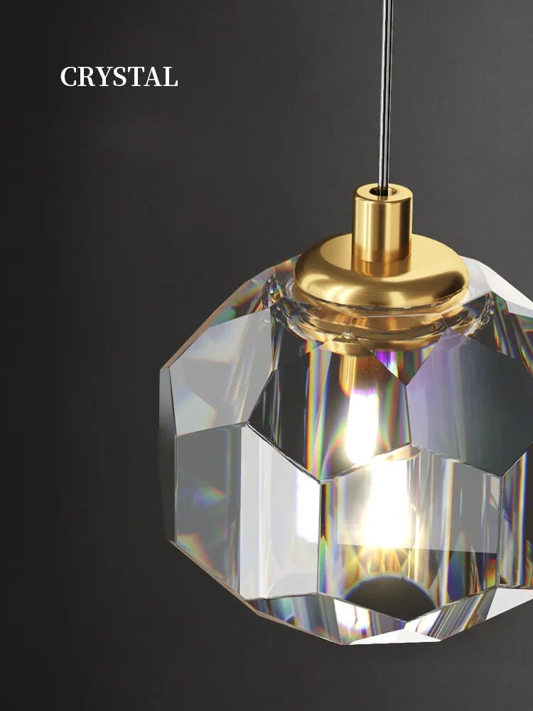 Suspension de chevet en cristal - vue 6 sur 8