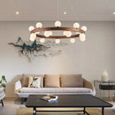 Lustre en noyer pour salon