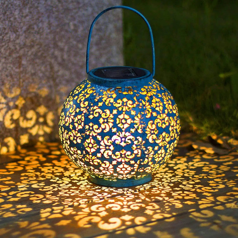 lanterne solaire suspendue décorative pour jardin extérieur