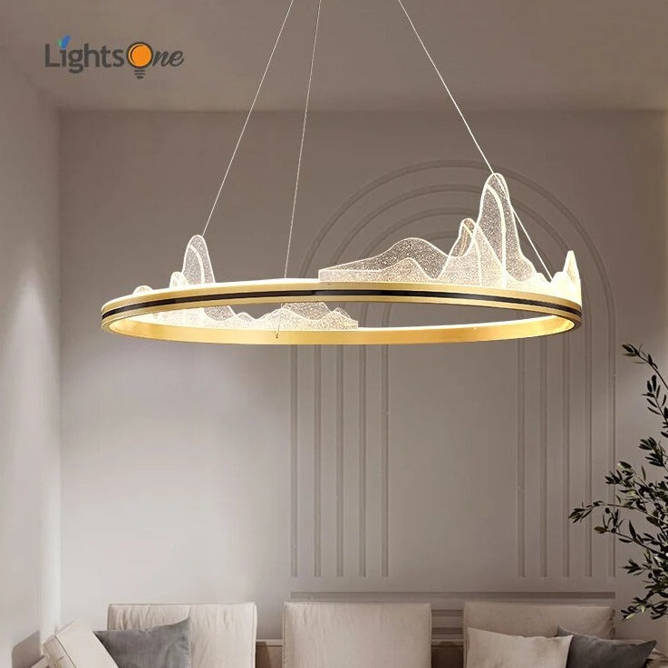 Luxe cercle design suspensions villa - vue 3 sur 13