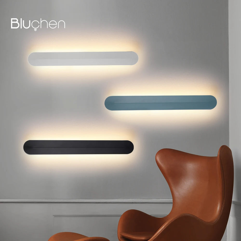 applique murale moderne led en fer style nordique