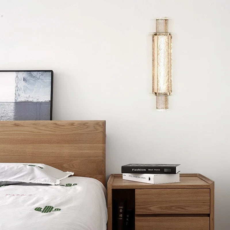 applique murale led moderne design en cristal transparent pour intérieur - vue 4 sur 8