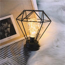 Lampe fer rétro led creux fil cuivre