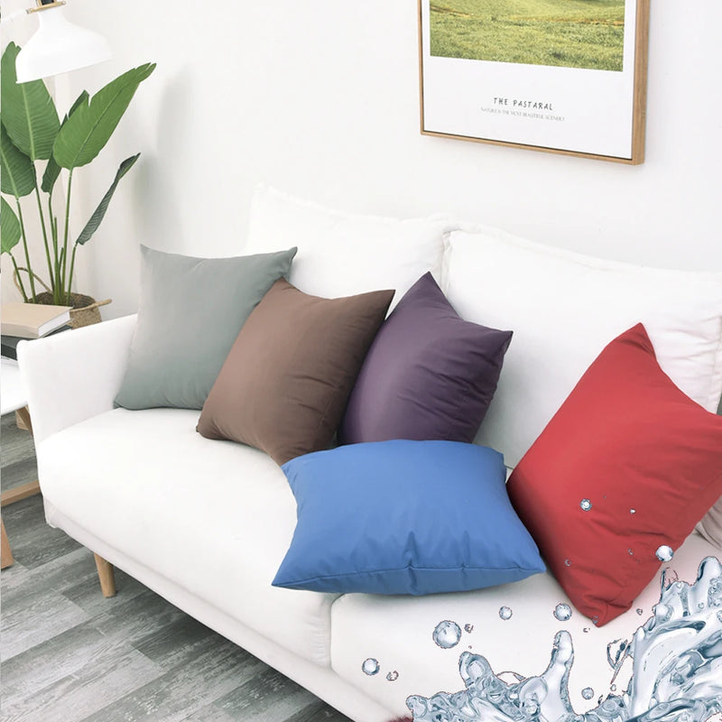 housse de coussin imperméable sur mesure pour intérieur extérieur