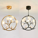 suspension en bois artisanale pour décoration intérieure moderne