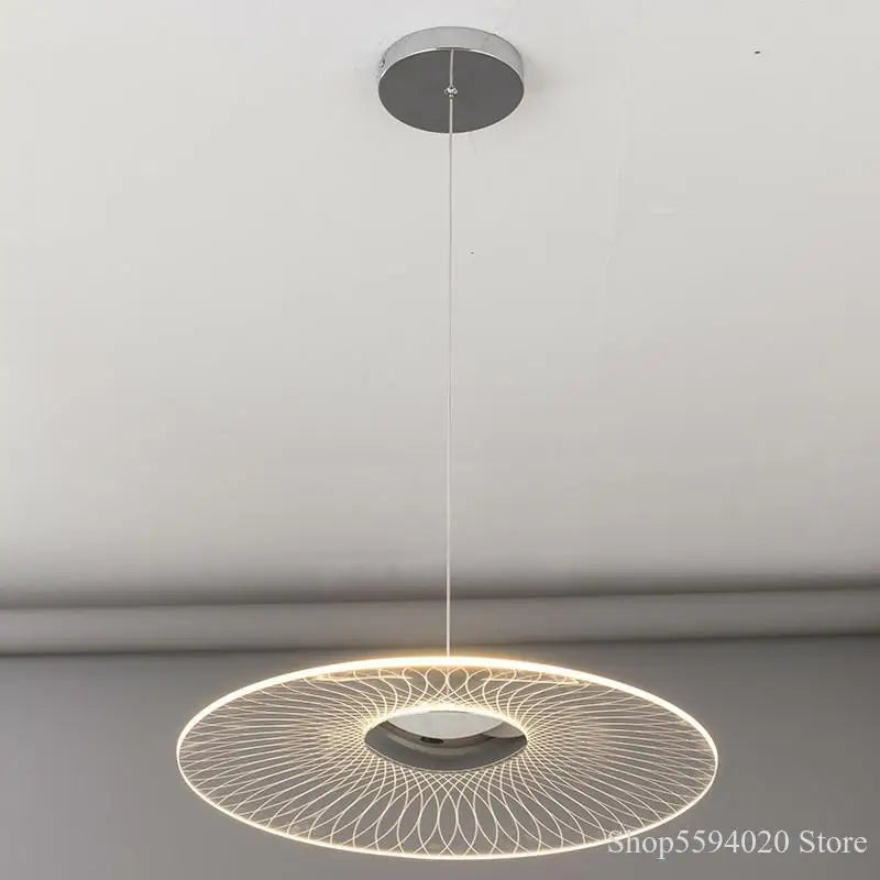 lustre led moderne en acrylique pour éclairage intérieur - vue 3 sur 11