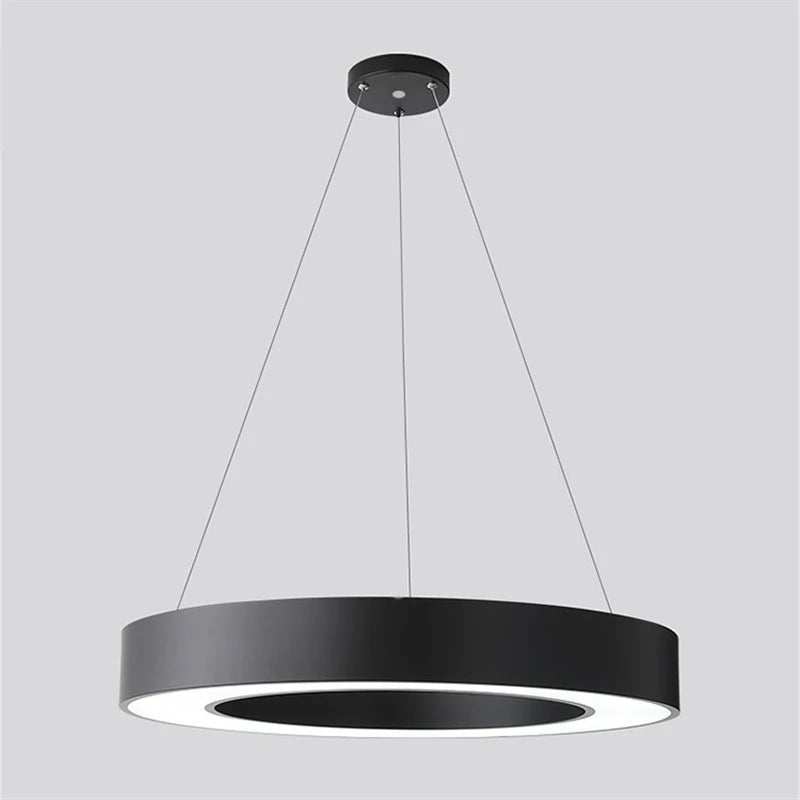 suspension lumière led en métal minimaliste suspendue