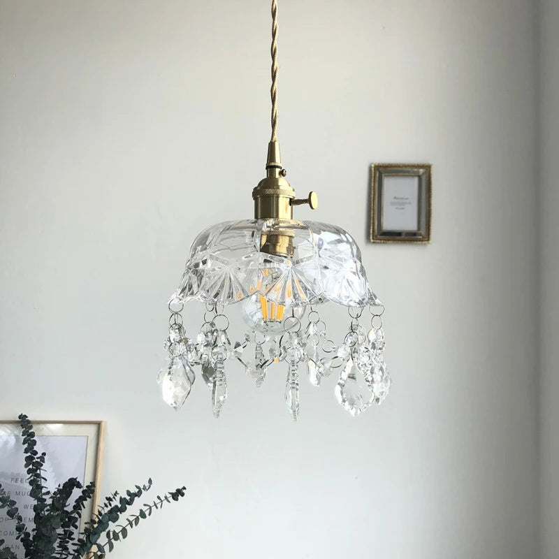 Suspension en cristal au design moderne - vue 6 sur 7