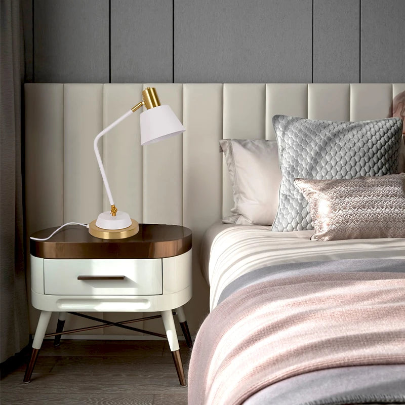 lampe à poser led nordique simple et romantique pour bureau et étude - vue 6 sur 10