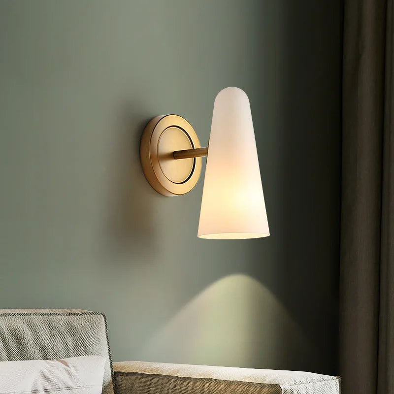 Applique murale moderne en verre pour intérieur décoratif