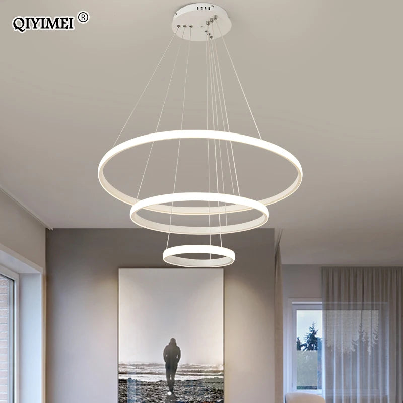 lampe led suspendue en aluminium luminaire décoratif d'intérieur nouveau - vue 5 sur 5