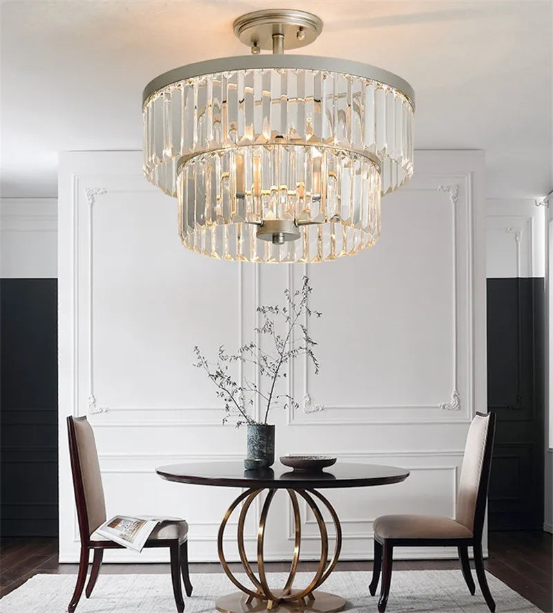 plafonnier en cristal luxe moderne minimaliste créatif design élégant - vue 4 sur 6
