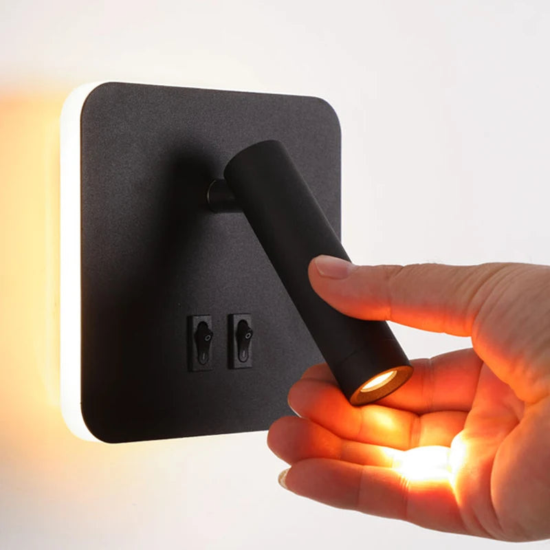 lustre led minimaliste avec interrupteur de projecteur déco - vue 3 sur 14