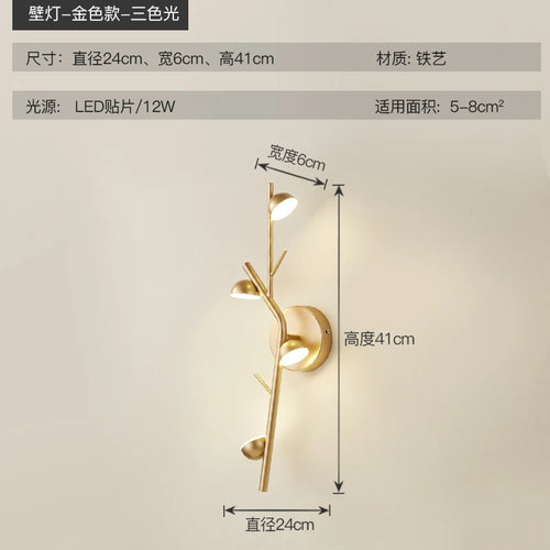 applique murale led moderne et créative pour intérieur décoratif