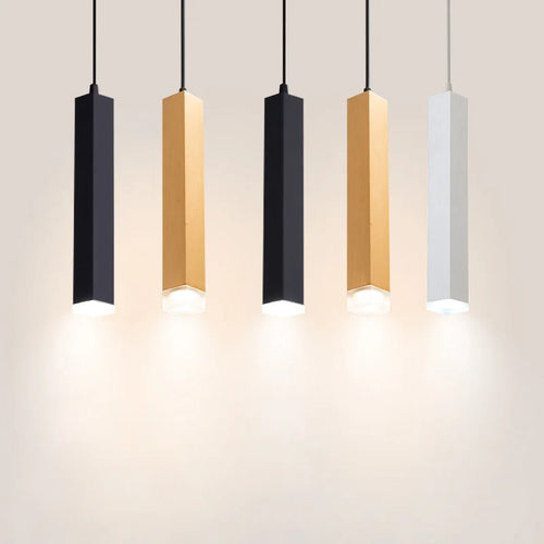 Luminaire suspension led tube tuyau carré
