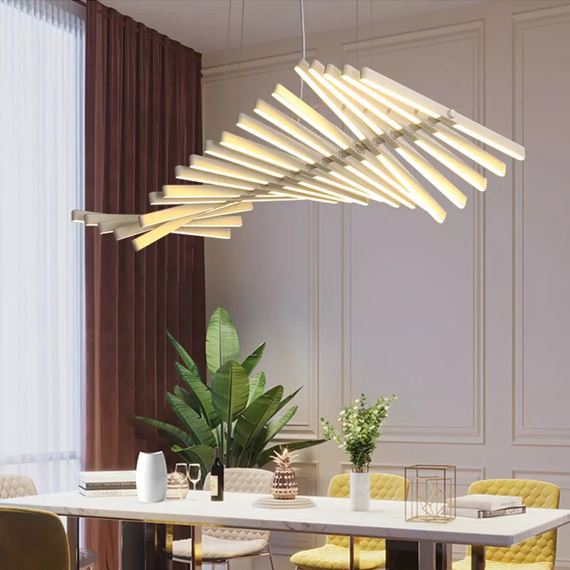 Lustre LED moderne éclairage loft nordique noir/blanc lampes suspendues salon maison déco suspension lampe restaurant Bar luminaires