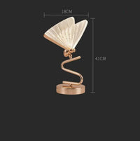 lampe à poser papillon design moderne veilleuse créative luminaire luxe