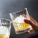 Verres whisky old fashioned relief élégant dégustation maison