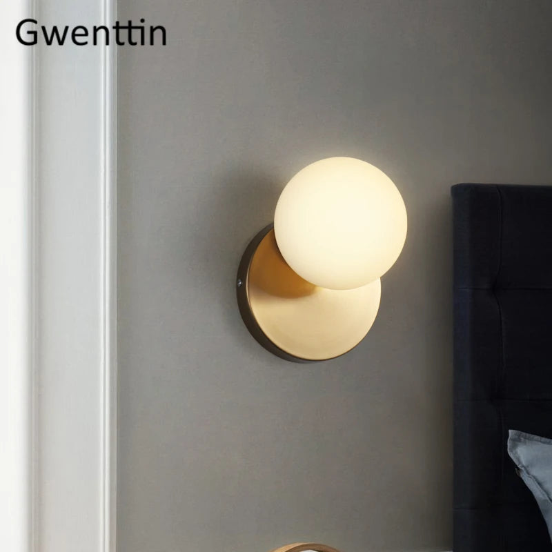 applique murale moderne à led en verre pour décoration intérieure - vue 4 sur 10