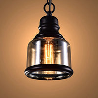 Suspension vintage en verre pour bouteille de vin style industriel