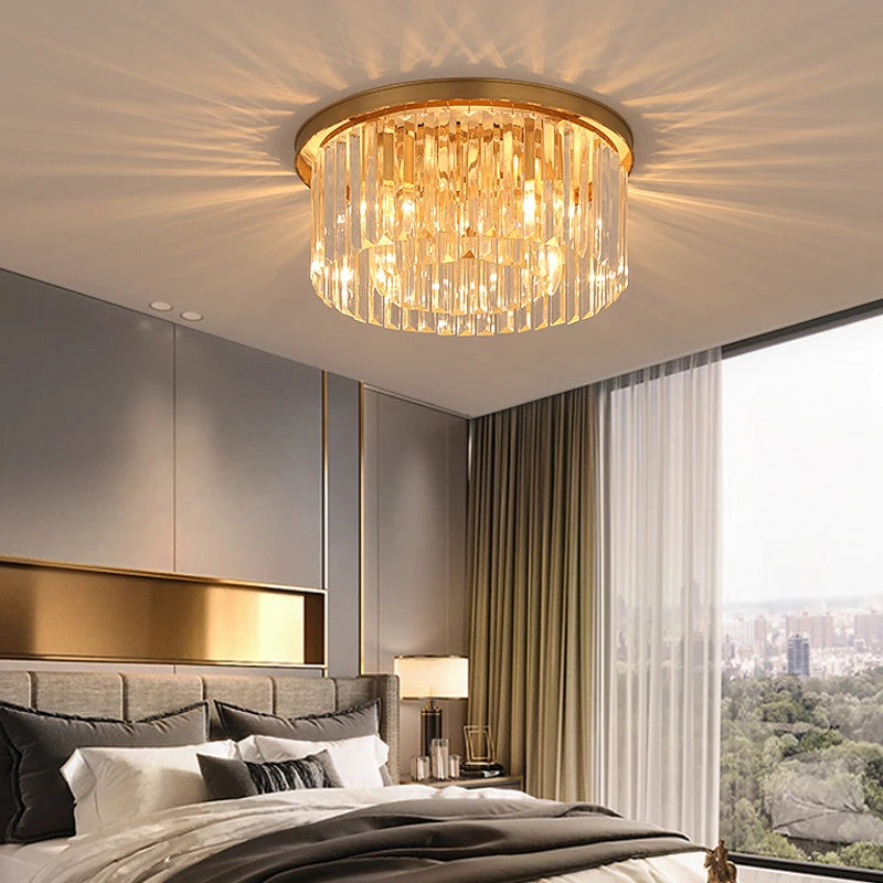 lampe à double usage en cristal pour décor moderne