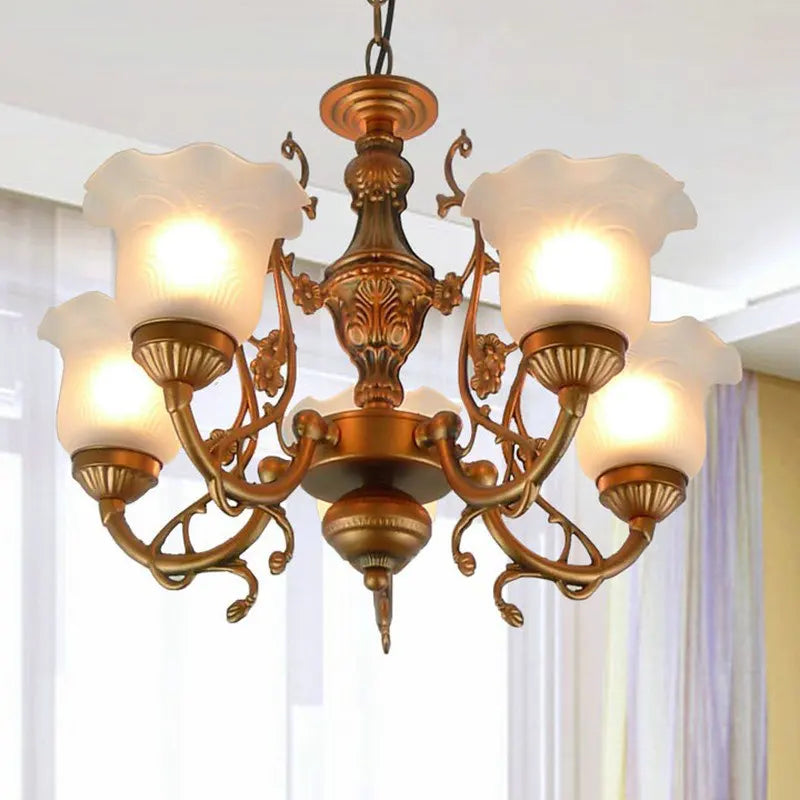 lustre style européen pour éclairage intérieur et décoration maison - vue 5 sur 12