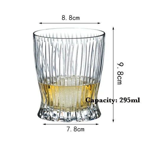 Verres whisky old fashioned style facette elegant