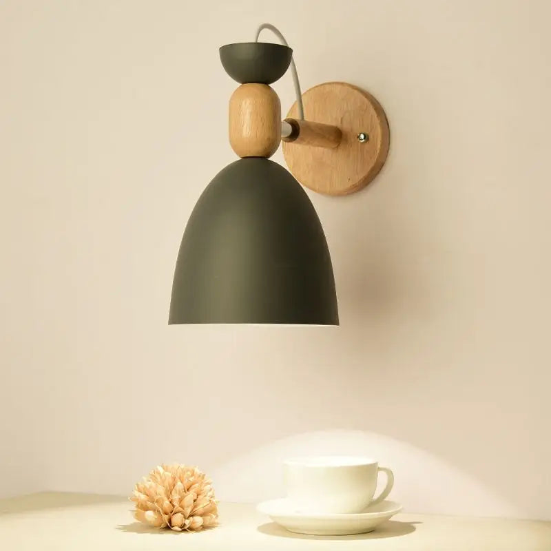 applique murale simple en bois pour décoration intérieure ly-08 - vue 2 sur 11