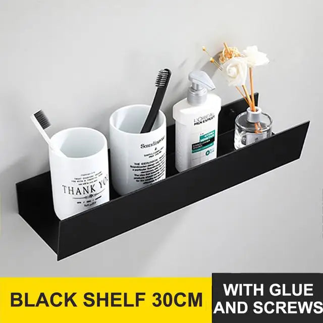 étagère murale pour rangement de salle de bain et cosmétiques