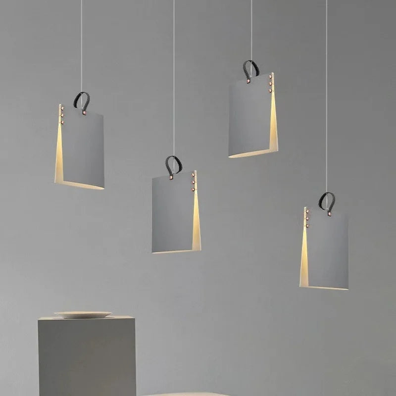 lampe suspendue moderne en forme de macarone pour décoration intérieure - vue 4 sur 5