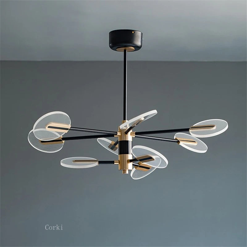 lustre moderne en acrylique design nordique pour une décoration élégante