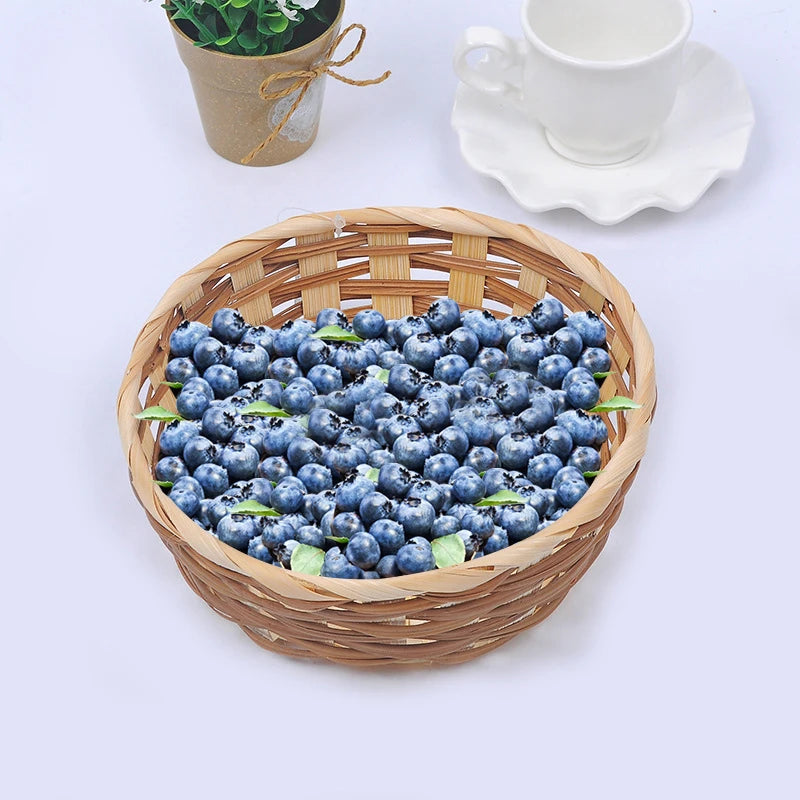 panier à fruits en bambou tissé à la main grande capacité durable - vue 4 sur 7