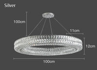 suspension en cristal design postmoderne pour intérieur élégant