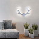 Lustre LED bois blanc intérieur applique