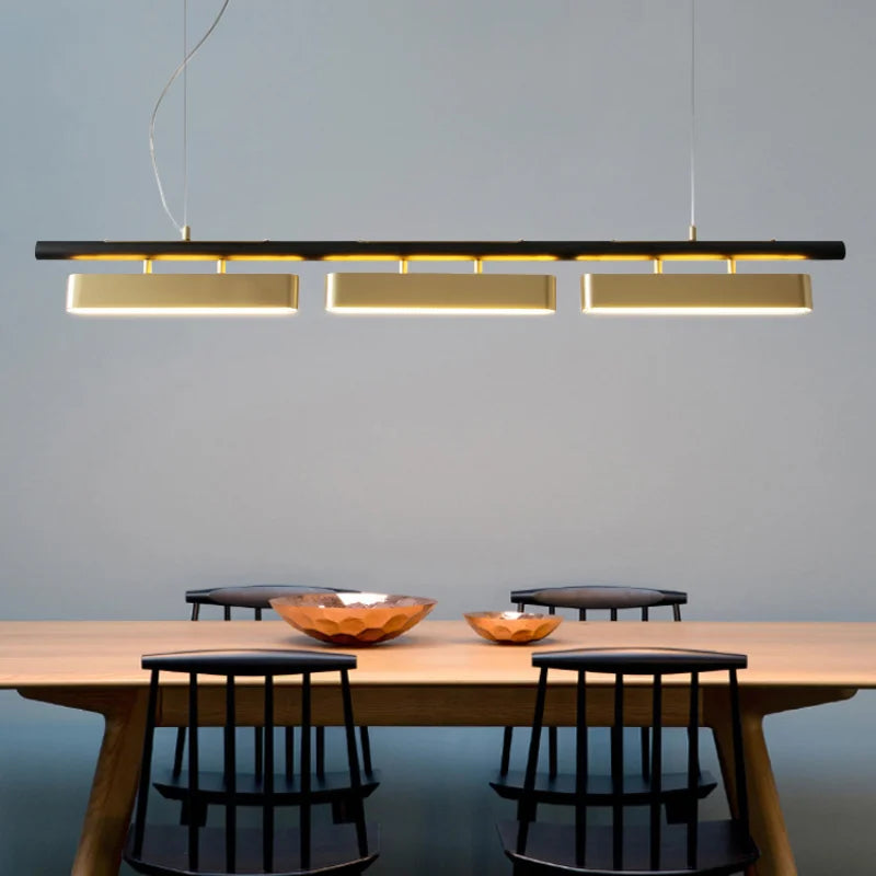 Lustre design LED Fer Forgé Moderne Noir - vue 7 sur 6