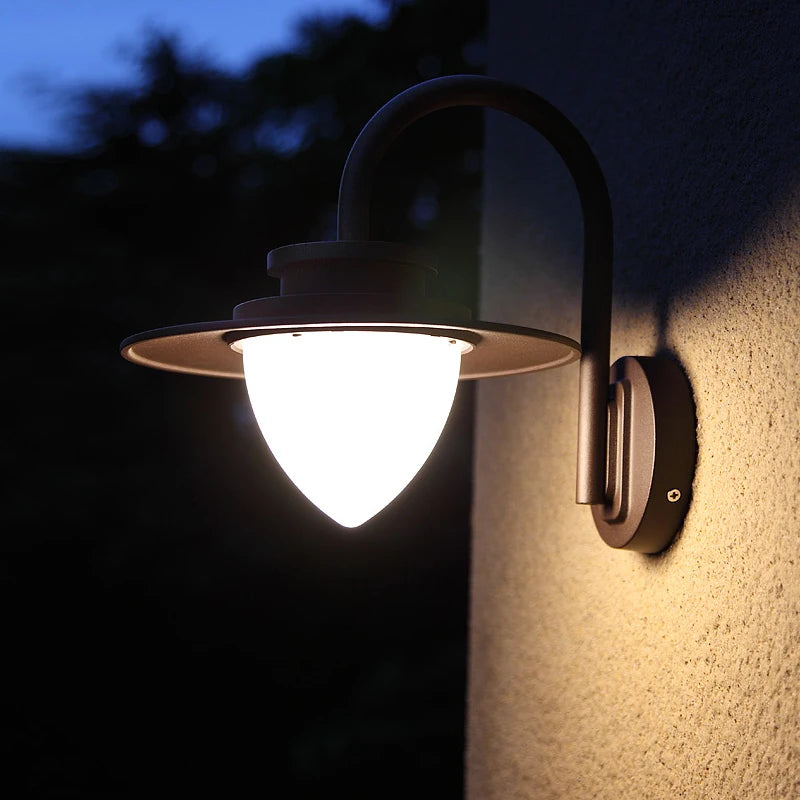 Applique murale extérieure lampe de terrasse 110V décoration éclairage étanche porche jardin porche décoration porte d'entrée terrasse applique murale - vue 5 sur 7