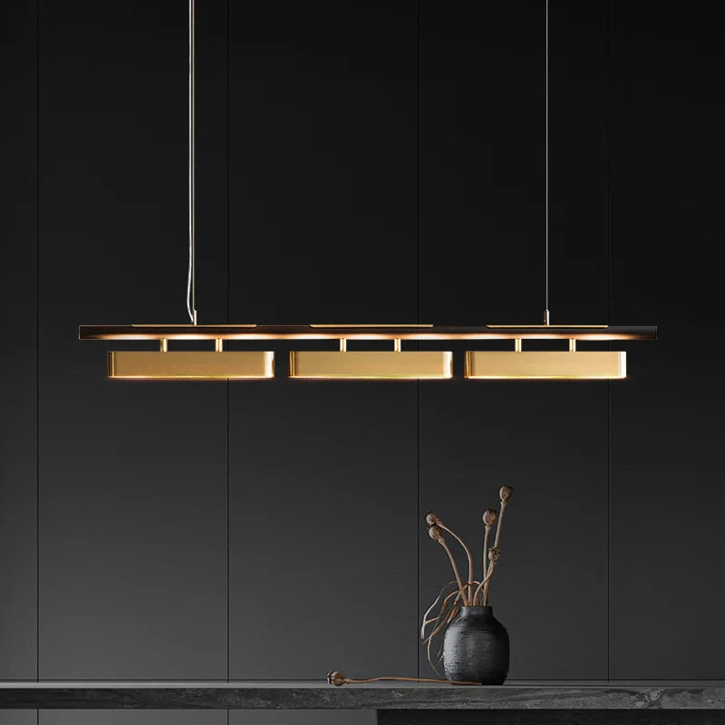 Lustre design LED Fer Forgé Moderne Noir - vue 4 sur 6