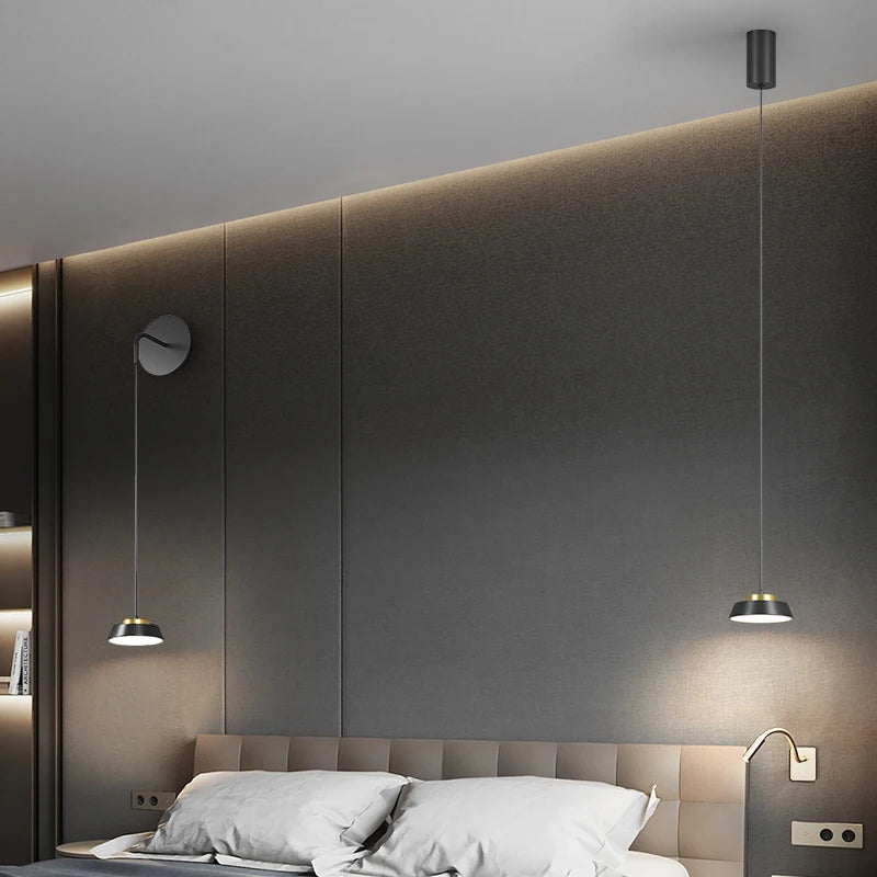 suspension de chevet luxe minimaliste petit lustre moderne