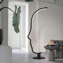Nordique visage humain lampadaire LED longue scandinave salon chambre chevet décor à la maison luminaire intérieur support lumière