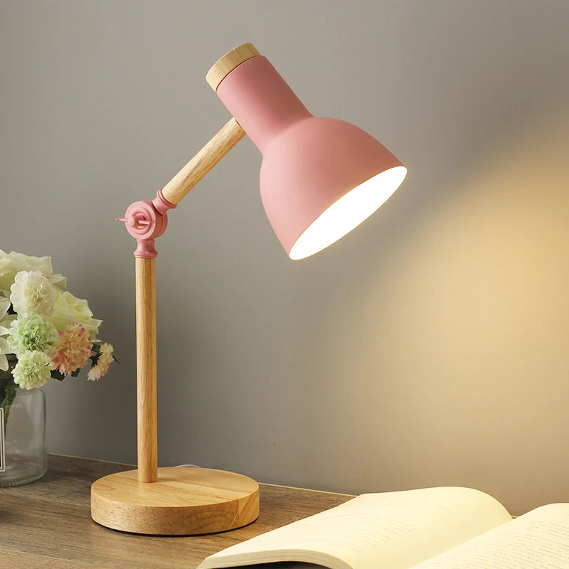 lampe de bureau nordique réglable pour lecture et protection des yeux - vue 4 sur 11