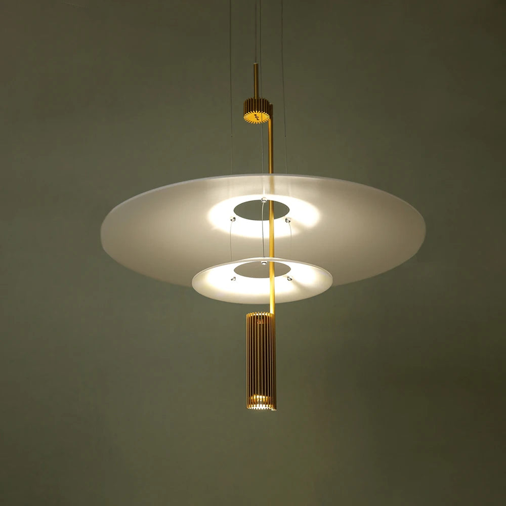 lustre moderne de flamant rose led pour décoration loft