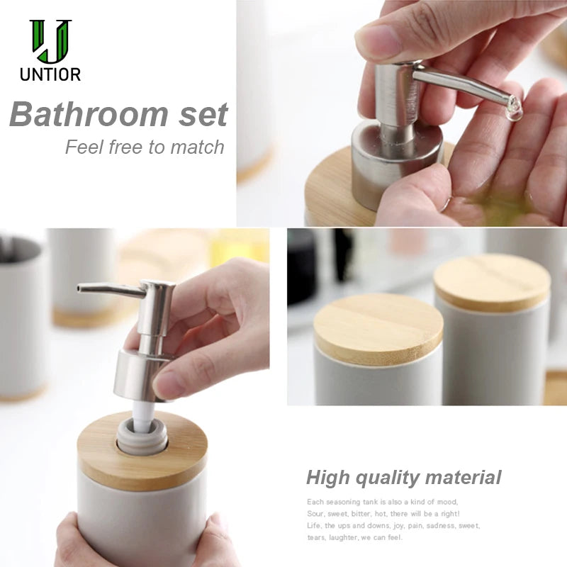 ensemble d'accessoires de salle de bain en céramique trois pièces design - vue 5 sur 21