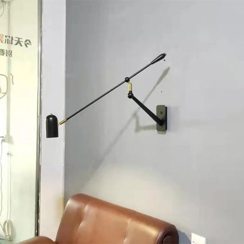 applique murale à led rétractable avec bras pliable