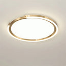 plafonnier led moderne en cuivre doré pour intérieur