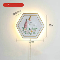 applique murale hexagonale princesse astronaute