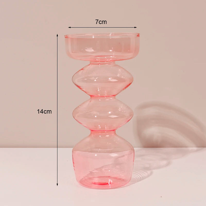 bougeoirs en verre rétro classiques pour décoration de mariage et intérieure - vue 13 sur 17