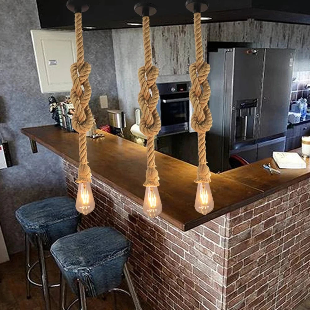 lampe suspension style campagnard vintage loft industriel - vue 7 sur 6