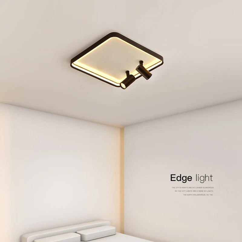 Plafonnier moderne à LEDs lumières pour salon chambre intérieur rond carré Rectangle monté en Surface éclairage - vue 5 sur 16