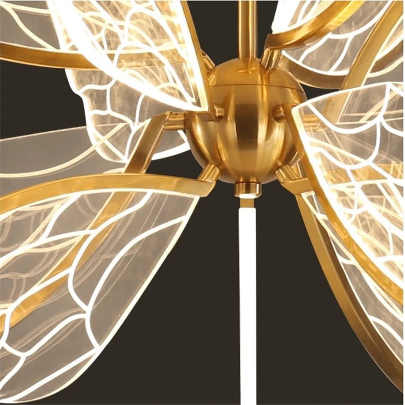 suspension modernes en acrylique motif papillon
