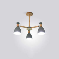 lustre moderne bois massif simple plafond hôtel